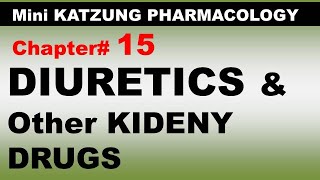 Chp15Mini KATZUNG Pharma  Diuretics amp Drugs working on Kidney  Dr Asif Lectures [upl. by Janot854]