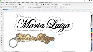 Faça seu chaveiro no Corel Draw com esse método exclusivo nunca ensinado [upl. by Irah]