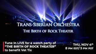 TSO amp VetTix Present The Birth of Rock Theater Watch Party [upl. by Virginia]