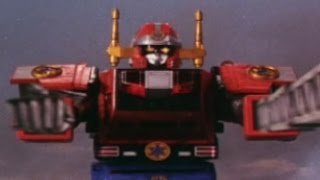 Lightspeed Megazord First Fight  Lightspeed Rescue  Power Rangers Official [upl. by Teemus]