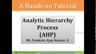 How to Estimate Weights in MCDM methods  Analytic Hierarchy Process AHP MCDM [upl. by Pravit775]