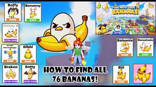 How to find all the Bananas in quotFind the Bananas 76quot Roblox [upl. by Daj]