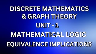 DM – Equivalence implications JayaMathsAcademy discretemathematics equivalence implications [upl. by Yanaj769]