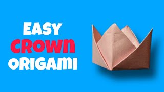 Easy Crown 👑 Origami For Kids l Origami For Kids [upl. by Howzell]