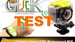 Test de caméra Sport Full HD étanche wifi IronX par GLG du JT du JT Geek [upl. by Rehotsirk]