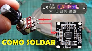 COMO SOLDAR POTENCIOMETRO para VOLUMEN  Utsource [upl. by Ecitnirp]