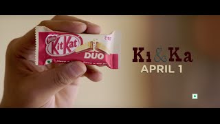 KIT KAT DUO  Ki And Ka 25 Sec  New Ad 2016  TVC [upl. by Amikay270]