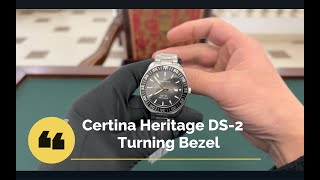 Certina Heritage DS 2 Turning Bezel C024 607 11 081 02 [upl. by Yderf]