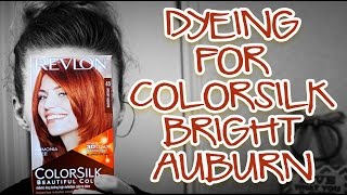 Dyeing for Revlon ColorSilk Bright Auburn 45  brightening my ends [upl. by Alban]