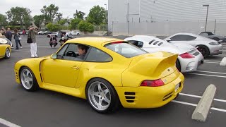 Rare 580hp Yellow Ruf CTR2 Sport Porsche 993 Turbo [upl. by Goldarina]