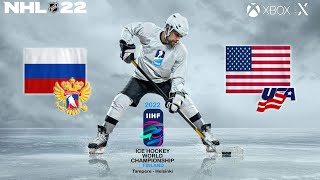 IIHF World Championship 2022  2  Quarterfinal  Russia vs USA [upl. by Orin]