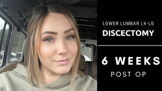 Lower Lumbar Discectomy L4L5  6 Weeks Post Op [upl. by Tnattirb]