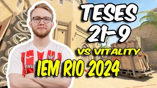 CS2 POV  HEROIC TeSeS 219 vs Vitality Anubis  IEM Rio 2024 [upl. by Ahsyekal]