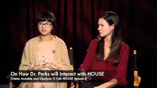 Odette Annable and Charlyne Yi Talk HOUSE Season 8 [upl. by Graehl521]