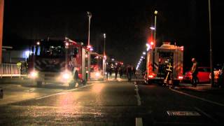 ZEER GROTE BRAND Molenvliet Zwijndrecht Blue lagoon afscheid ovd oefening [upl. by Guss]