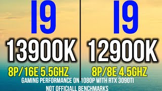 I9 13900K VS I9 12900K  RTX 3090TI GAMING PERFORMANCE NOT OFFICIAL BENCHMARKS FROM CHINESE REVIEW [upl. by Wightman]