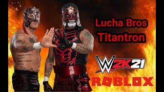 Roblox WWE 2K21 Lucha Bros Tron Codes [upl. by Berkeley]