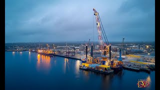 Aeolus Offshore Construction Vessel Port of Tyne [upl. by Carly]