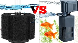 Which One Is Better Sponge Filter Or Power FilterRahaman Aquarium amp Birds [upl. by Anoit384]