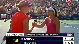 Kim Clijsters vs Marion Bartoli 2009 US Open R2 Highlights [upl. by Ravi272]