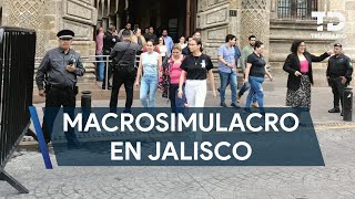 Así fue el macrosimulacro 2024 en Jalisco destacan alta participación [upl. by Waterer]