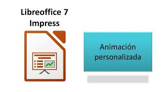 Libreoffice 7 Impress Animación personalizada [upl. by Analad]