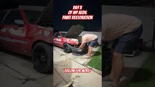 Day 3 of my AE86 paint restoration Please subscribe to see more ae86 trueno [upl. by Barbey]