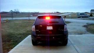 Led light setup Ford Edge 1 from wwwhunteremergencylightscom [upl. by Esela]