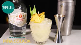 Piña Colada  Ricetta Cocktail  Drinkabile [upl. by Aimas]