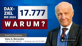 DAXZiel 17777 bis 2024  Warum  FreeTVVariante des Themenchecks mit Hans A Bernecker [upl. by Padriac]