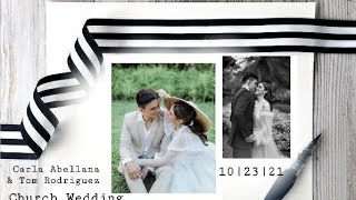 Carla Abellana amp Tom Rodrigues Elegant Church Wedding  classic wedding  102221 [upl. by Dnarb331]