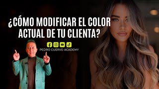 colorimetría ¿Cómo modificar el color actual de tu clienta [upl. by Meingolda]