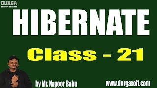 HIBERNATE Online Training  Class  21  by Nagoor Babu On 18122018 [upl. by Iey]