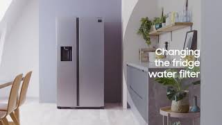 How to change the Water Filter on your Samsung Fridge  Samsung UK [upl. by Farl]