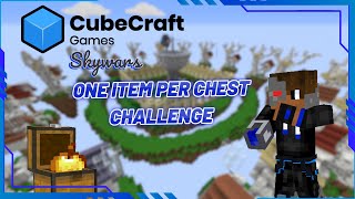 ONE ITEM PER CHEST CHALLENGE IN SKYWARS Minecraft [upl. by Ellenor]