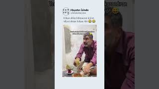 Erkan abim lahmacun içiyor Afiyet olsun Erkan Abim 😂😂 yemek lahmacun komik komedi fun funny [upl. by Ferree]