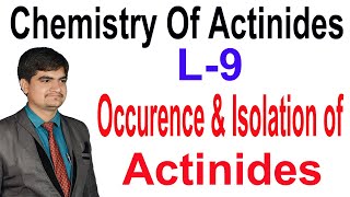 Occurence amp isolation of actinides  L9 Isolation of uranium  Flow chart of pitch blende  JD SIR [upl. by Noraj]