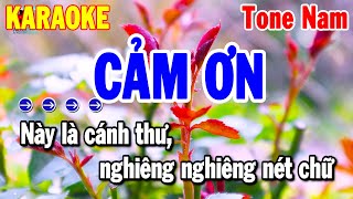 Cảm Ơn Karaoke Tone Nam Nhạc Sống Beat Chuẩn 2025  Thanh Hải [upl. by Zosi]