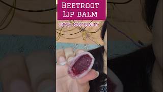 DIY Beetroot Lip Balm  100 Natural amp ChemicalFree  Get pink soft lip👄 shorts lipbalm beetroot [upl. by Gretna]