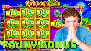 Gra na ulubionym automacie w kasynie online  FAJNY bonus w Rainbow Reels [upl. by Rucker]