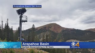 Arapahoe Basin Starts Snow Guns [upl. by Sokem]