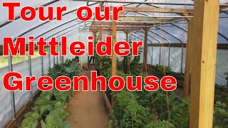 Mittleider garden greenhouse tour [upl. by Selia]