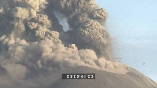 Anak Krakatau Volcanic Eruptions  Close Up and Wide Angle Stock Footage HD 1920x1080 [upl. by Naerad]