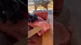 Whole Ribeye Roast Smoke vs Open Fire Tutorial  Al Frugoni  Open Fire Cooking [upl. by Lehcar939]