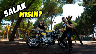 KIZ KARDEŞİM İLE HASTANEYE GİTTİK  MT07 MOTOVLOG [upl. by Babette]