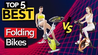 TOP 5 Best Folding Exercise Bike  2024 Buyers Guide [upl. by Seiden]