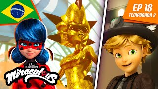 🇧🇷 MIRACULOUS 🐞 A BATALHA DAS RAINHAS parte 1  Episódio completo  Temp 2 Ep 18  Português BRASIL [upl. by Mukul821]