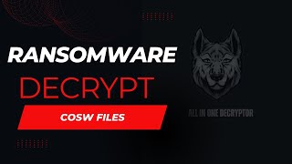 COSW files decryptedDecrypt Ransomware Encrypted File  StopDJVU ransomware [upl. by Earaj]