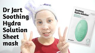 Review  Dr Jart Soothing Hydra Solution Sheet Mask [upl. by Ramad]