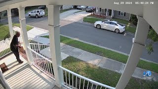 Porch pirates steal backtoschool package in Norfolk [upl. by Relda]